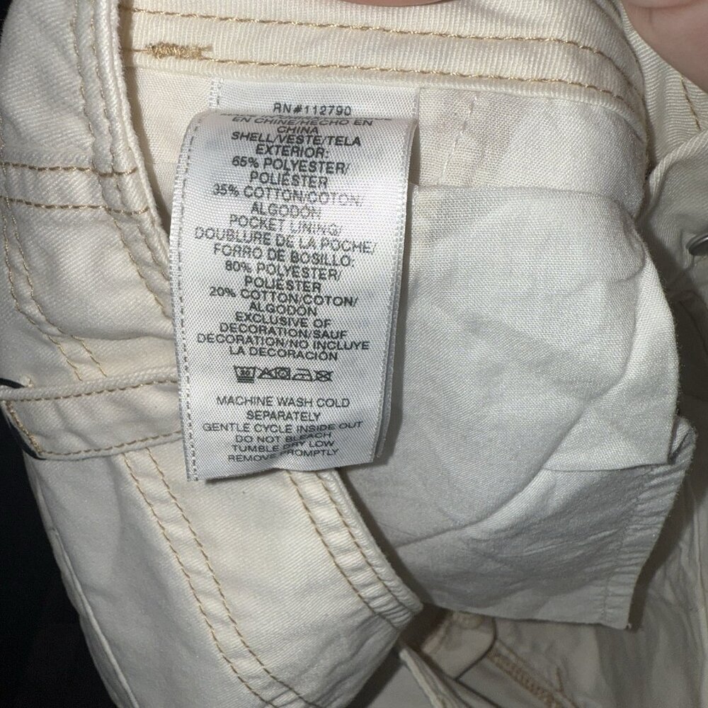 True Religion Military SN Cargo Pants Size 29 Winter White MSRP $139 NWT Womens - Picture 5 of 11